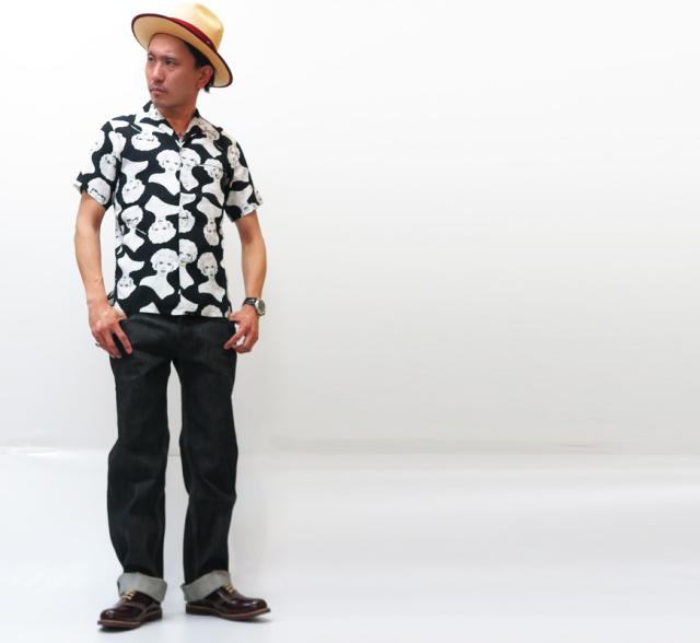 GANGSTERVILLE VIRGINIA 半袖 レーヨン オープンカラーシャツ