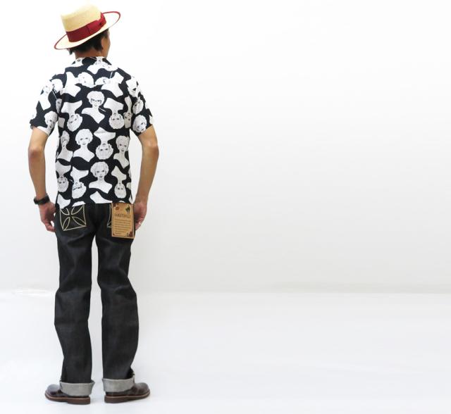 GANGSTERVILLE VIRGINIA 半袖 レーヨン オープンカラーシャツ