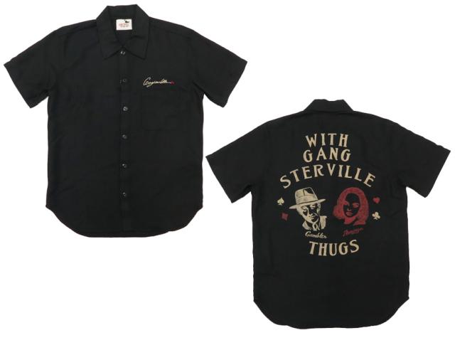 GANGSTERVILLE MOVSTER 半袖 レーヨンシャツ
