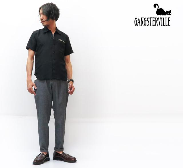 GANGSTERVILLE MOVSTER 半袖 レーヨンシャツ