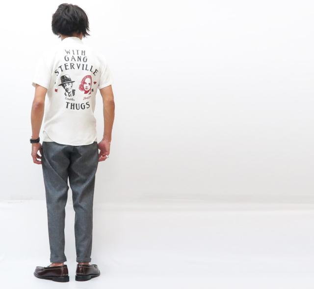 GANGSTERVILLE MOVSTER 半袖 レーヨンシャツ