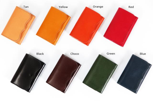 KC’S ケーシーズ レザーカードケース プレート３ 牛革 栃木レザー社製 ヴォーノアニリン染め KCC009