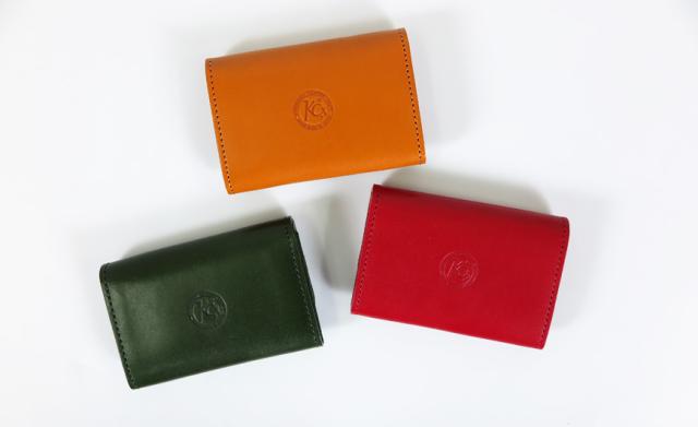 KC’S ケーシーズ レザーカードケース プレート３ 牛革 栃木レザー社製 ヴォーノアニリン染め KCC009