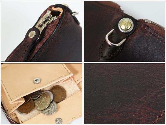 KC’S ケーシーズ ヴィンテージホースハイド 2つ折り ラウンドジップ ウォレット ビルフォード KMB023