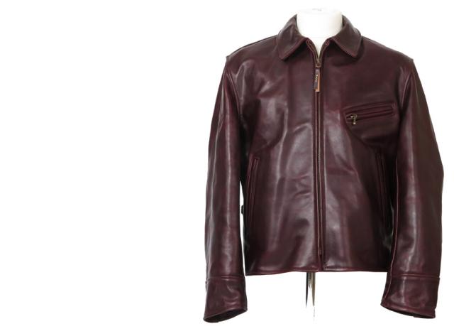 エアロレザー AERO LEATHER ライダースジャケット HALFBELT ハーフベルト ホーウィン社 フロントクォーターホースハイド
