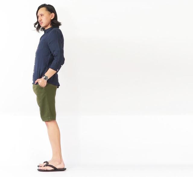 JOHNBULL コットンリネン クライミングサルエルイージーパンツ 21146