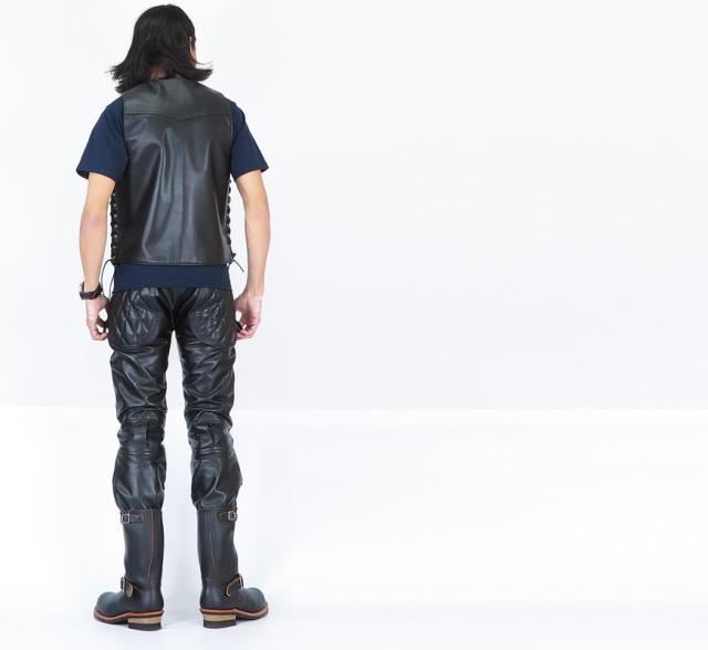 Langlitz Leathers レザーレースドベスト LACED VEST