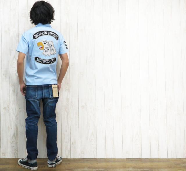 Schott チェーン刺繍 半袖ワークシャツ「EL FRESCO」 3145020