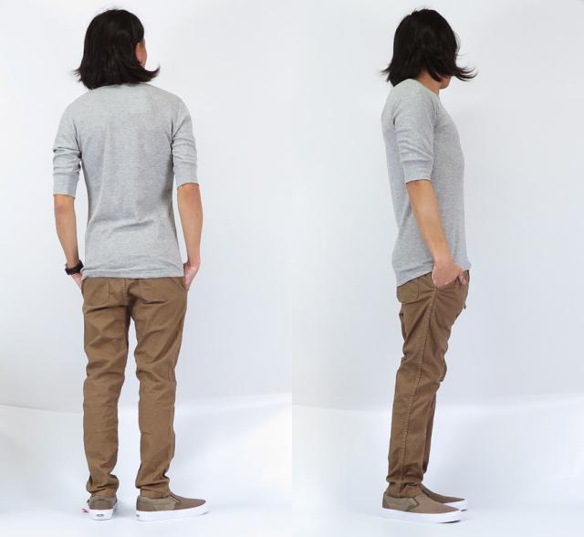 JOHNBULL コットンリネン クライミングサルエルイージーパンツ 21146