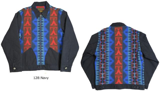 INDIAN MOTORCYCLE　ネイティブ柄 コーデュロイ フードジャケット IM11589
