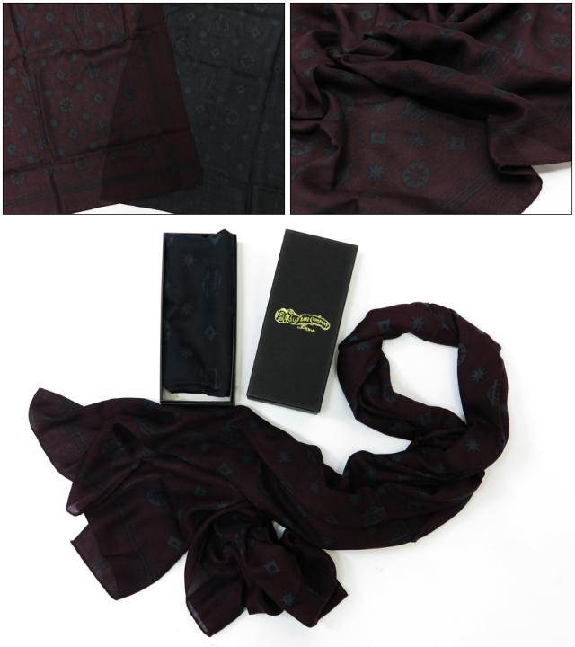 GLAD HAND レーヨン バンダナストール FAMILY CREST