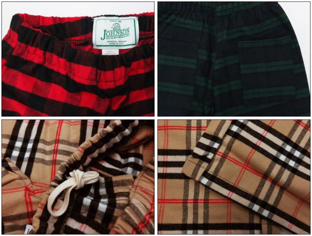 JOHNSON WOOLEN MILLS ヘビーフランネル イージーパンツ
