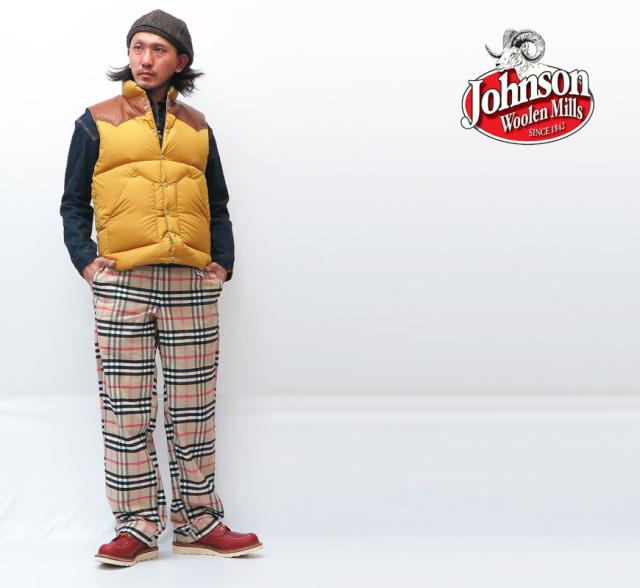 JOHNSON WOOLEN MILLS ヘビーフランネル イージーパンツ
