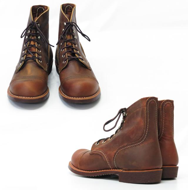REDWING レッドウィング ヘリテージ ワークブーツ アイアンレンジ カッパー「ラフ＆タフ」 Style No.8085