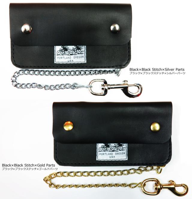 Langlitz Leathers ブラックパスポートケース Langlitz Leathers ブラックパスポートケース