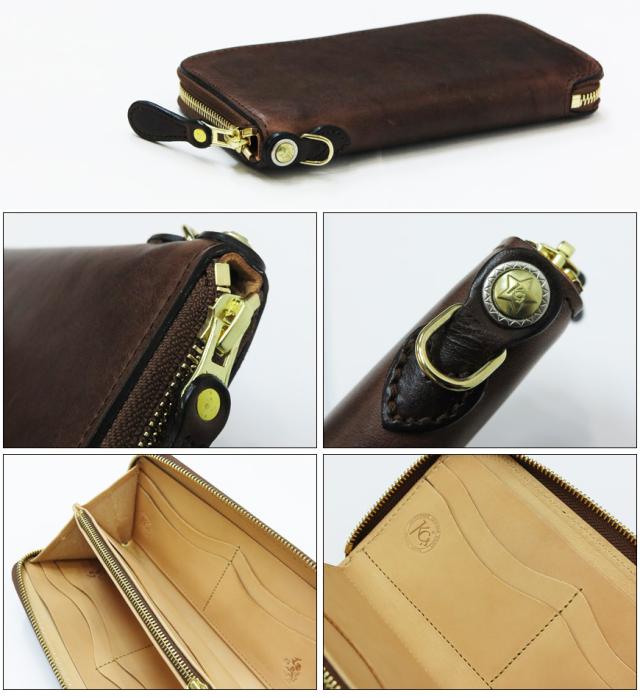 KC’S ケーシーズ ホースハイド ラウンドジップ ロングウォレット KMW037