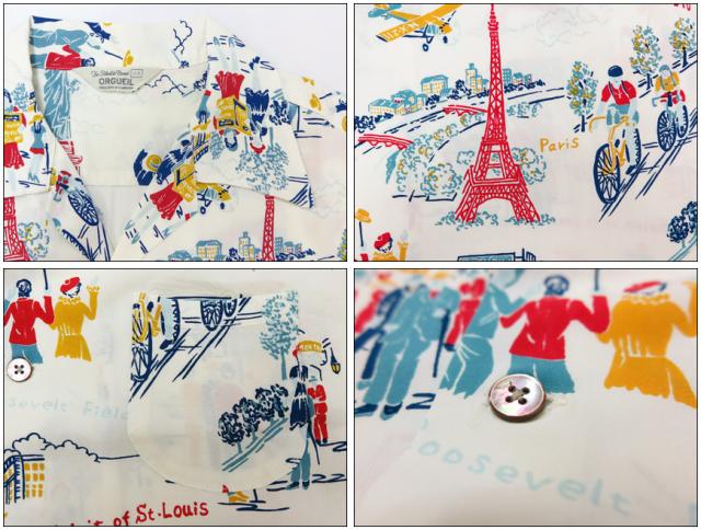 ORGUEIL オルゲイユ 半袖 ハワイアンシャツ PARIS OR-5030B