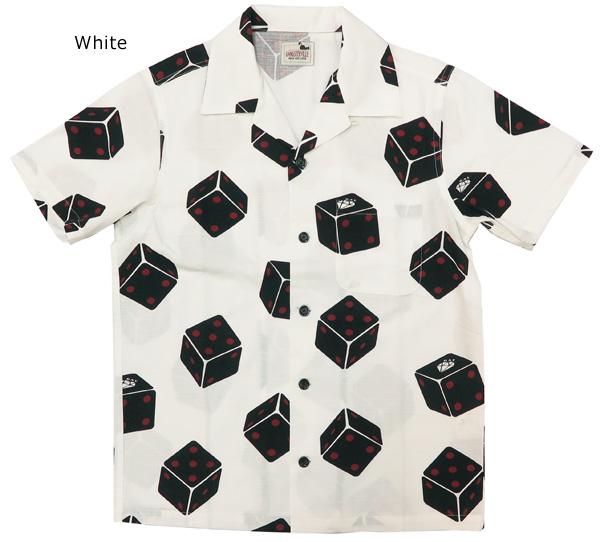 GANGSTERVILLE 半袖 コットン オープンカラーシャツ TUMBLING DICE