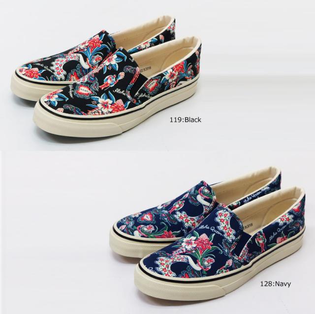 サンサーフ SUN SURF ハワイアン スリッポンシューズ ALOHA QUEEN SS02591