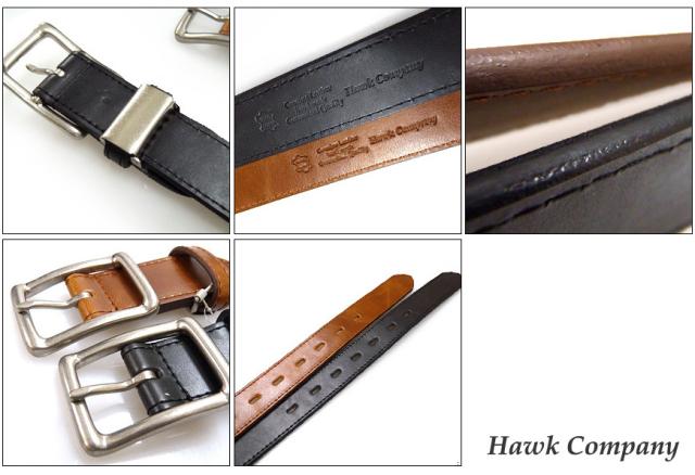 HAWK COMPANY ベーシック合皮レザーベルト 302