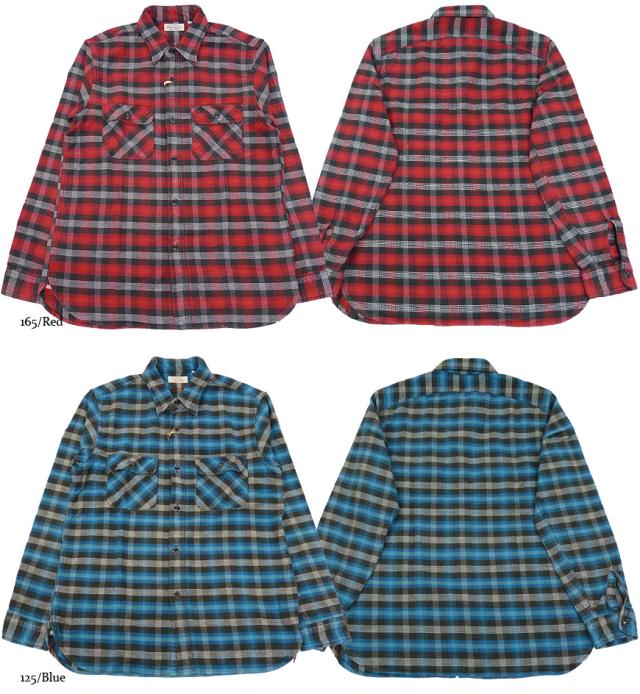 SUGAR CANE FICTION ROMANCE　コットンフランネル　ビエラチェックワークシャツ sc26334