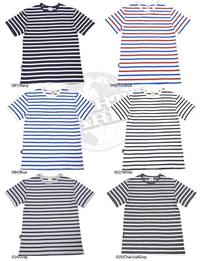 アビレックス 半袖ボーダーTシャツ デイリーウェアシリーズ