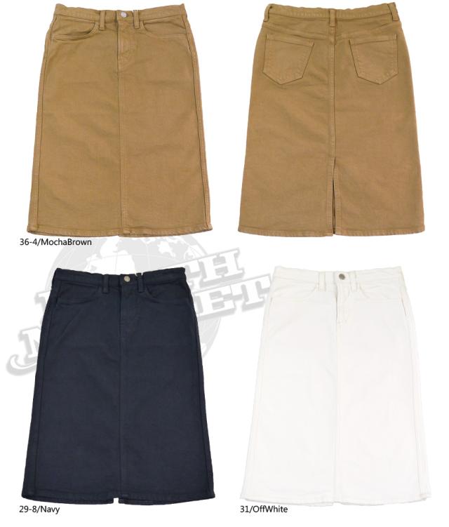 【D.M.G.】４ポケット・カラーデニム ミディ丈 スカート　17-341A