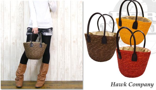 HAWK COMPANY カラフルかごバッグ 3229