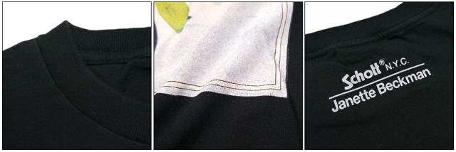 Schott&times;Janette Beckman Ｔシャツ 半袖 「BIKE LIFE」 3143055 