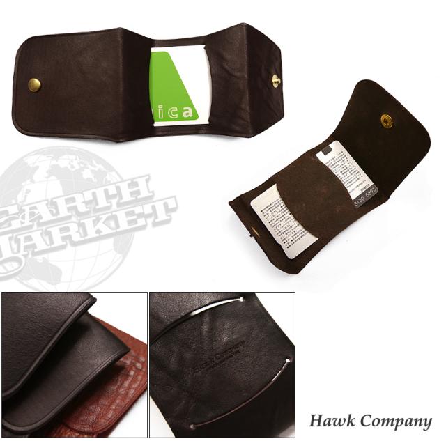 ■ HAWK COMPANY　レザーパスケース 842