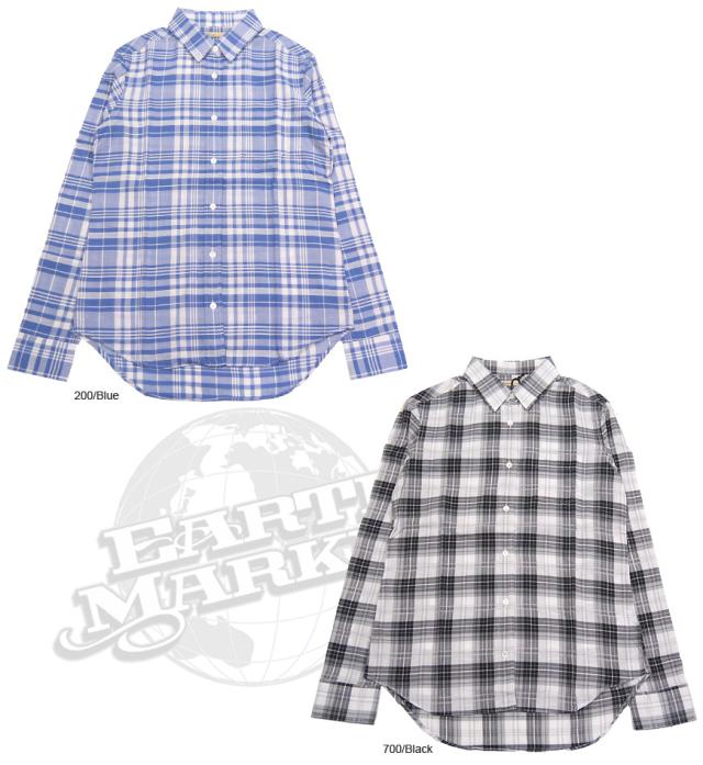【Allumer】　チェック長袖レギュラーシャツ 8177701