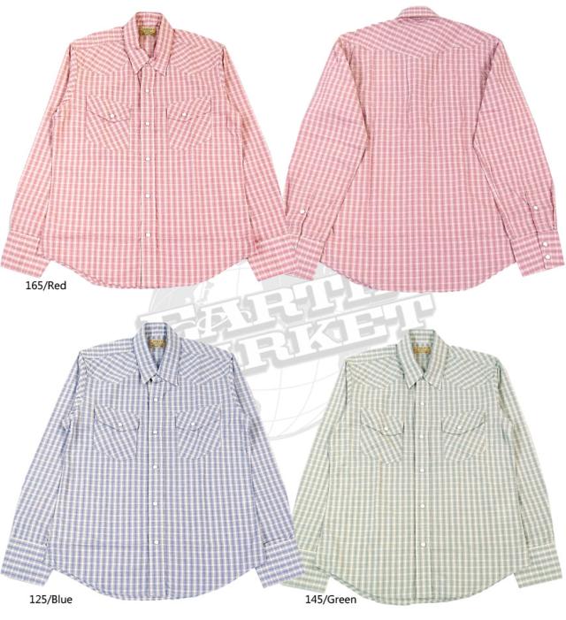 Indian Motorcycle　オールドチェック長袖ウエスタンシャツ