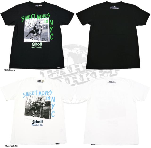 Schott&times;Janette Beckman Ｔシャツ 半袖 「BASKETBALL」 3153005 