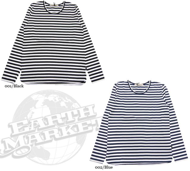 【Allumer】 ナローボーダー長袖Tシャツ 8141641