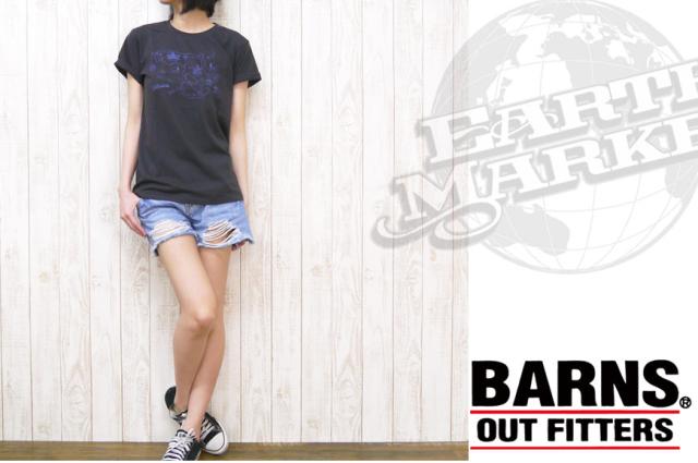 nrab by BARNS USA製半袖プリント Tシャツ 「MAP」 NB-3316