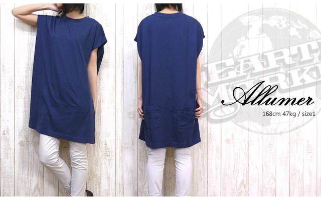 【Allumer】バックポケット ビッグTシャツ 8241808