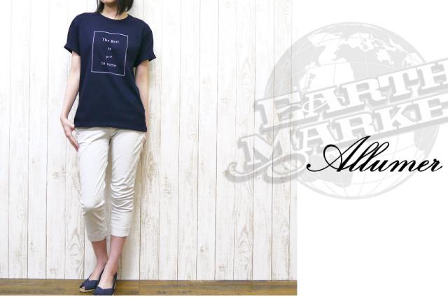 【Allumer】 ロールアップ プリントＴシャツ 8246803