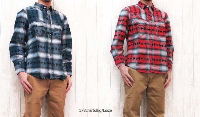 INDIAN MOTORCYCLE　オンブレーチェック　ウール　ジップジャケット IM12408