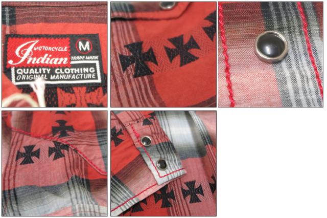 INDIAN MOTORCYCLE　オンブレーチェック　ウール　ジップジャケット IM12408
