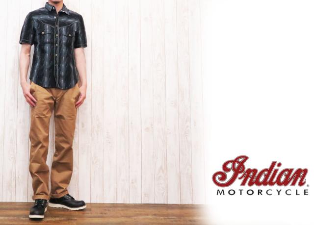 INDIAN MOTORCYCLE　プリント 半袖Ｔシャツ 「THE IRON HORSE」 IM77067
