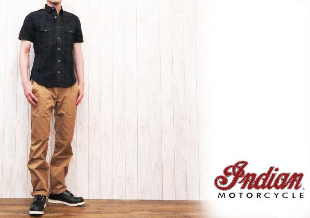 INDIAN MOTORCYCLE プリント 半袖Tシャツ 「THE IRON HORSE」 IM77067