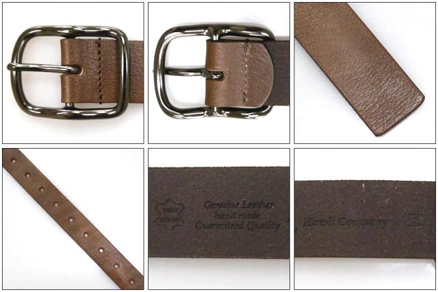 HAWK COMPANY カモフラージュ 型押し レザーベルト 325