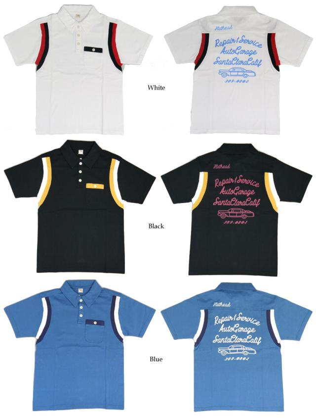 THE FLAT HEAD 半袖 ボーリング ポロシャツ TNP-01W