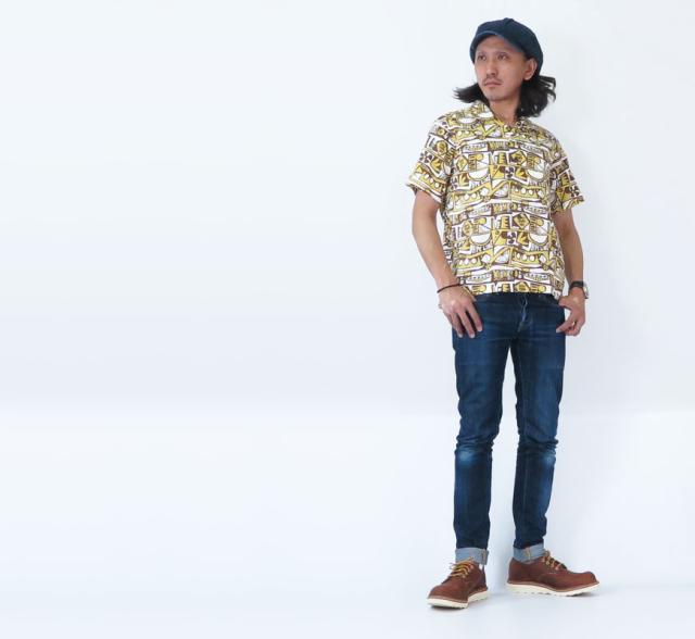 SUNSURF サンサーフ 半袖 ハワイアンシャツ JAPANESE MAPLE AND FANTAIL SS37782 