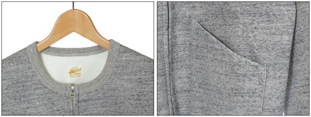 バーンズ BARNS ジップ カーディガン スウェット 防風 WIND BREAK br