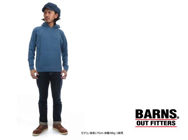 BARNS フラットシーマー両Ｖガゼットクルーネックスウェット BR-3000