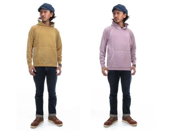 BARNS フラットシーマー両Ｖガゼットクルーネックスウェット BR-3000