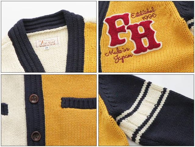 フラットヘッド THE FLAT HEAD ウール カーディガン ニット MADE IN