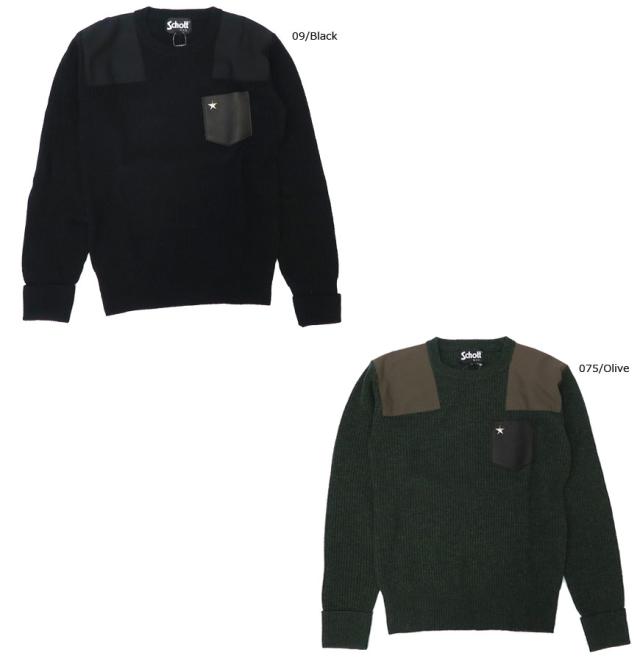 Schott 長袖 ボーダーＴシャツ 胸ポケット SCH3183063 