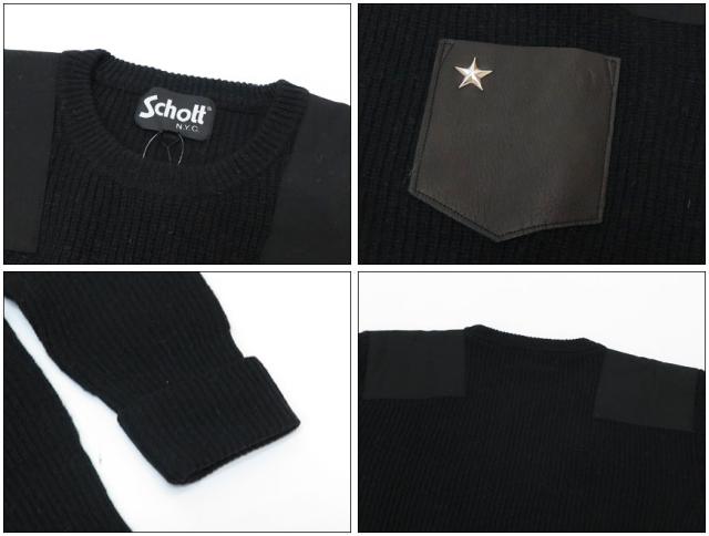 Schott 長袖 ボーダーＴシャツ 胸ポケット SCH3183063 